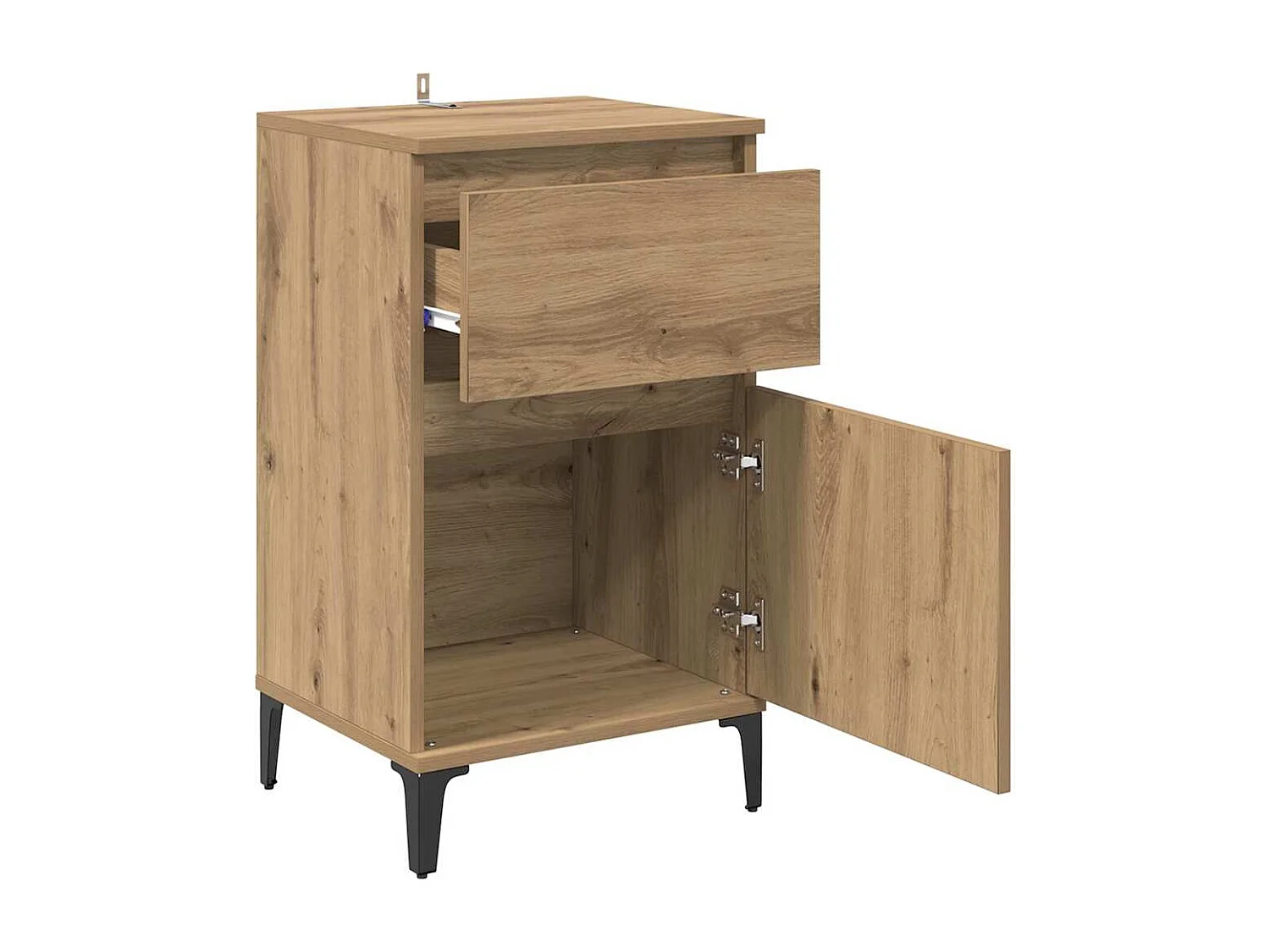 Cabinet de chevet 2 pcs chêne artisanal 40 x 35 x 70 cm