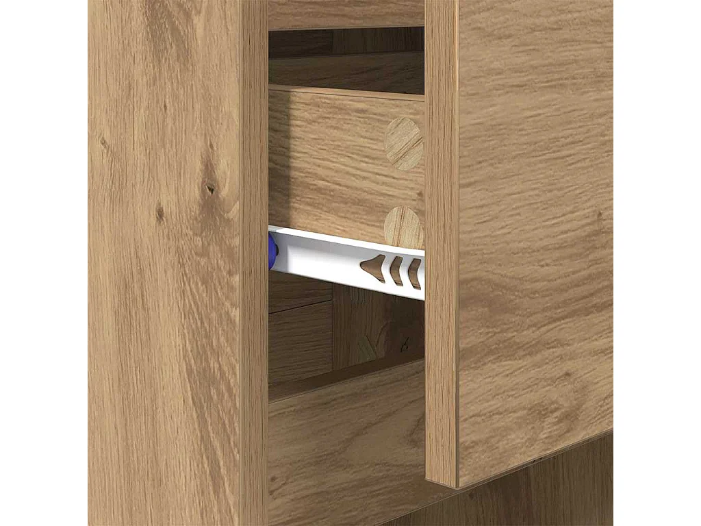 Cabinet de chevet 2 pcs chêne artisanal 40 x 35 x 70 cm