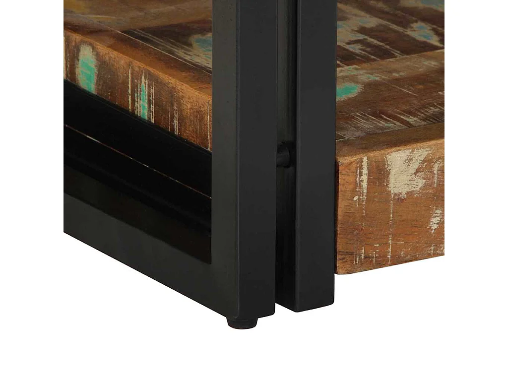 Cabinet de chevet 40 x 35 x 50 cm bois de récupération massif