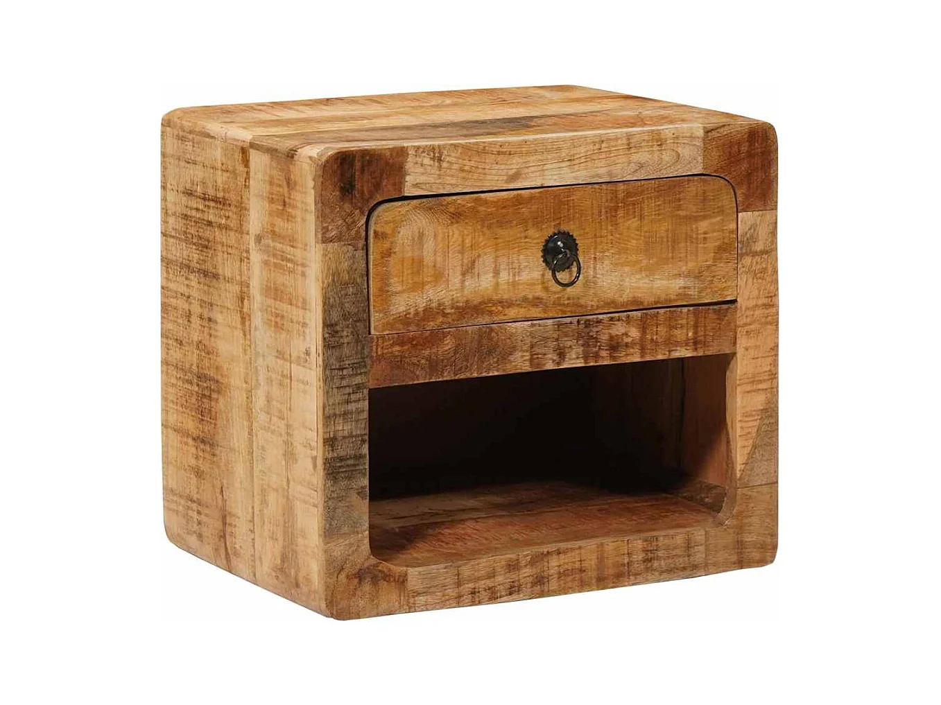 Cabinet de chevet mural avec tiroir Marron 40 x 30 x 36 cm