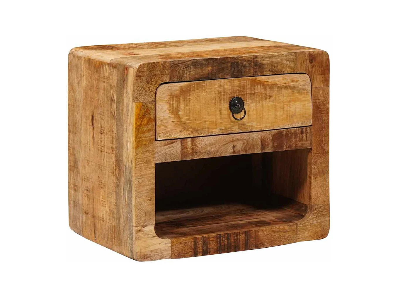 Cabinet de chevet mural avec tiroir Marron 40 x 30 x 36 cm