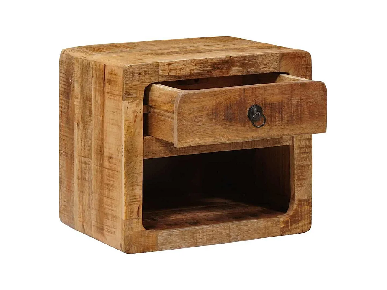 Cabinet de chevet mural avec tiroir Marron 40 x 30 x 36 cm