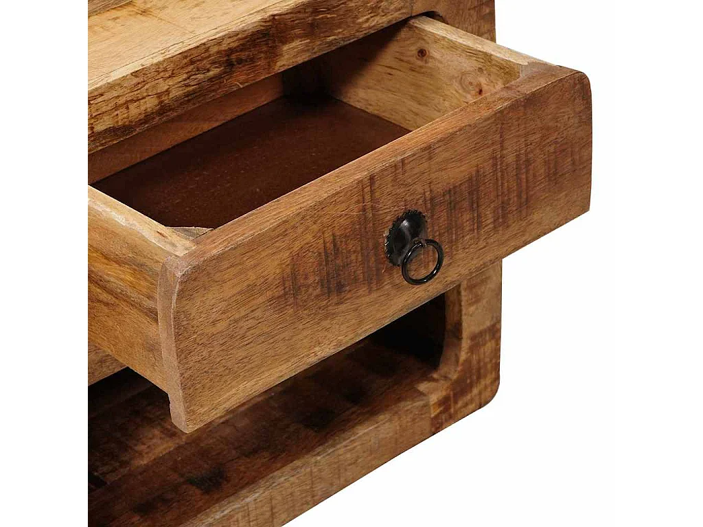 Cabinet de chevet mural avec tiroir Marron 40 x 30 x 36 cm