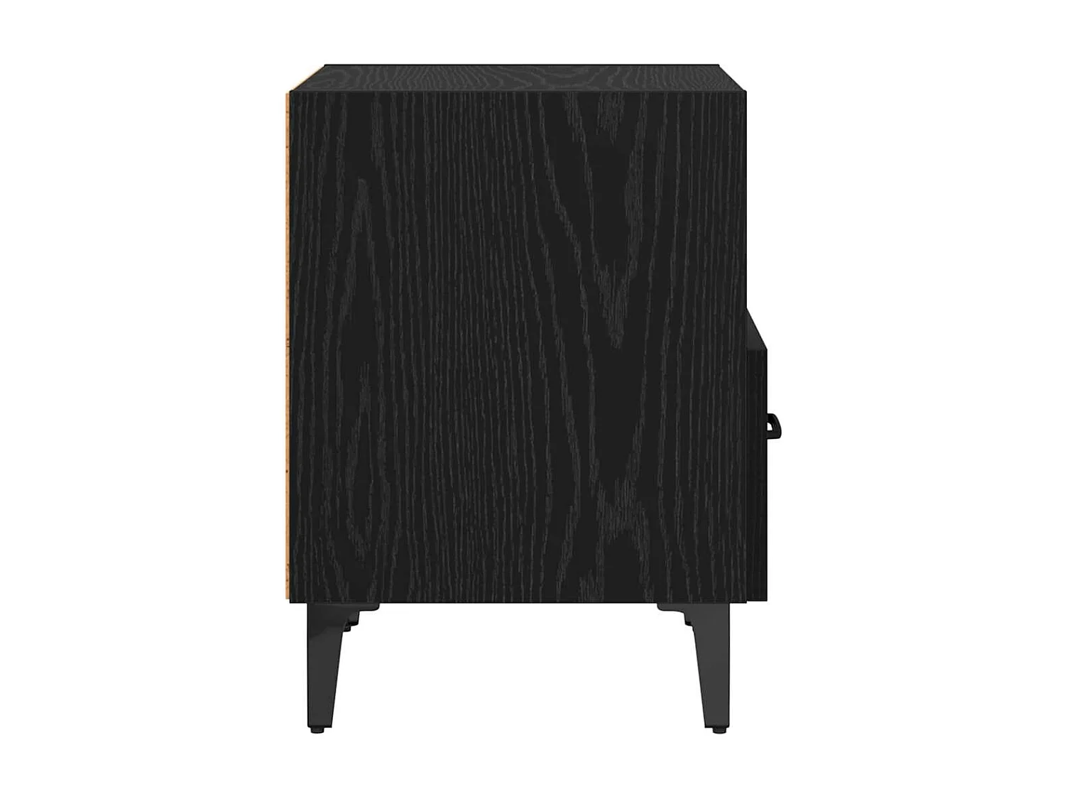 Cabinet de chevet avec tiroir Chêne noir 40 x 35 x 47.5 cm