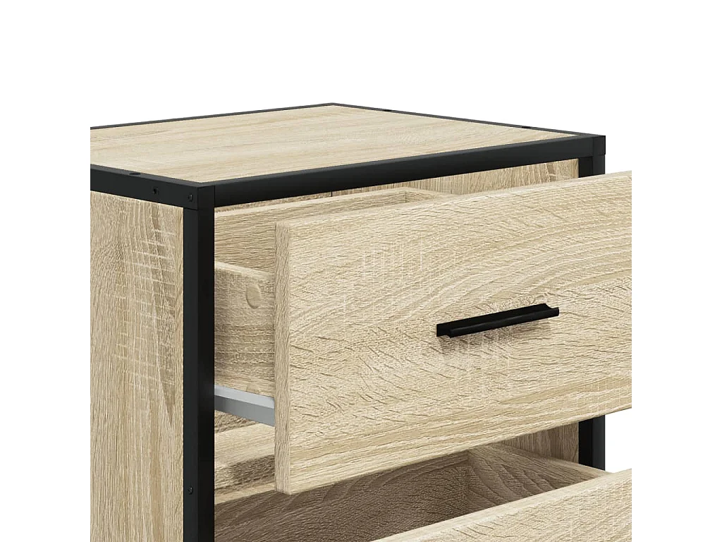Comodino in rovere Sonoma 40x31x50 cm in legno ingegnerizzato