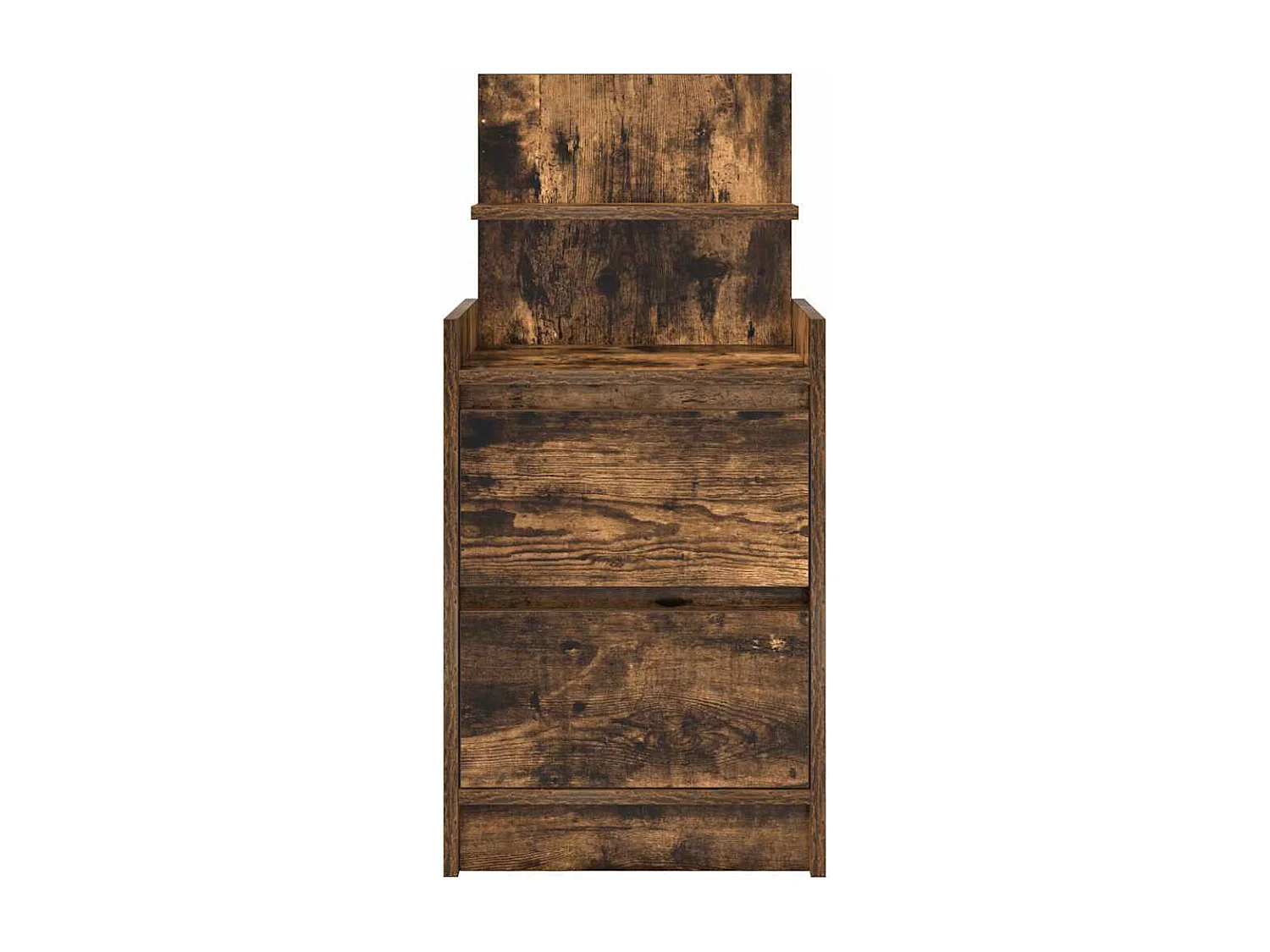 Tables de chevet avec 2 tiroirs 2 pcs chêne fumé 38x34x80 cm