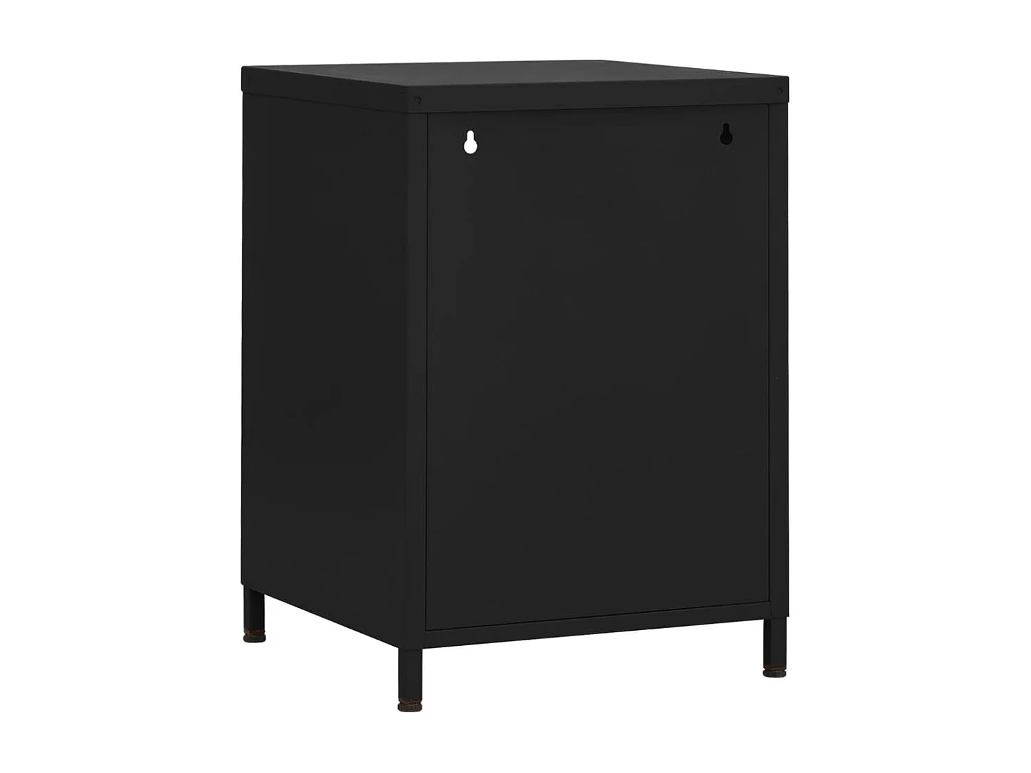 Tables de chevet 2 pcs Noir 35x35x51 cm Acier