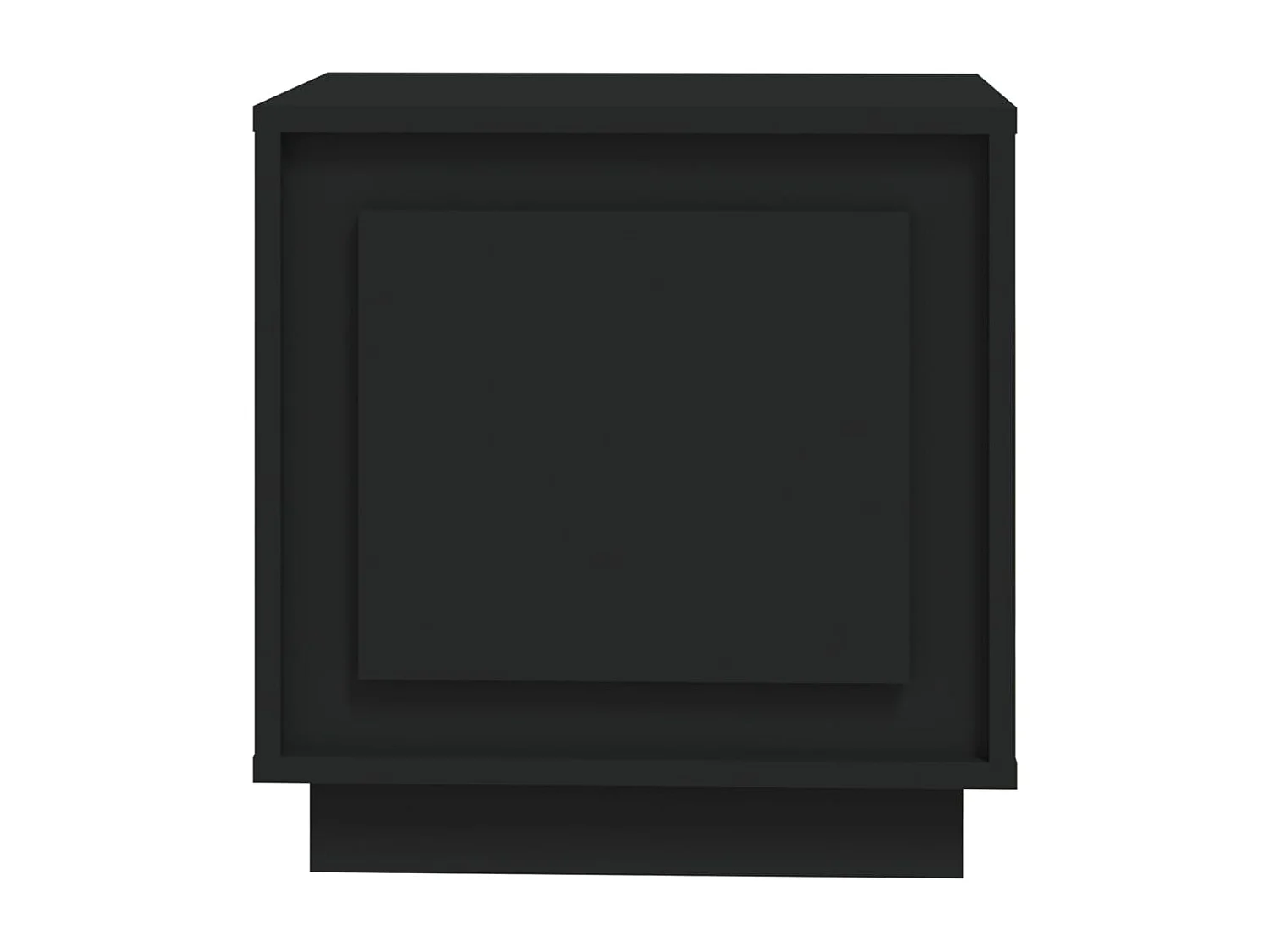 Nachtkastjes 2 stuks zwart 44x35x45 cm bewerkt hout