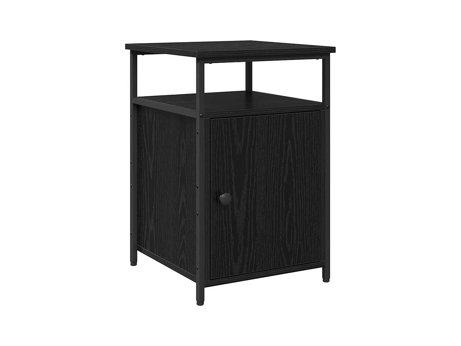 Cabinet de chevet 2 pcs Chêne noir Bois d'ingénierie