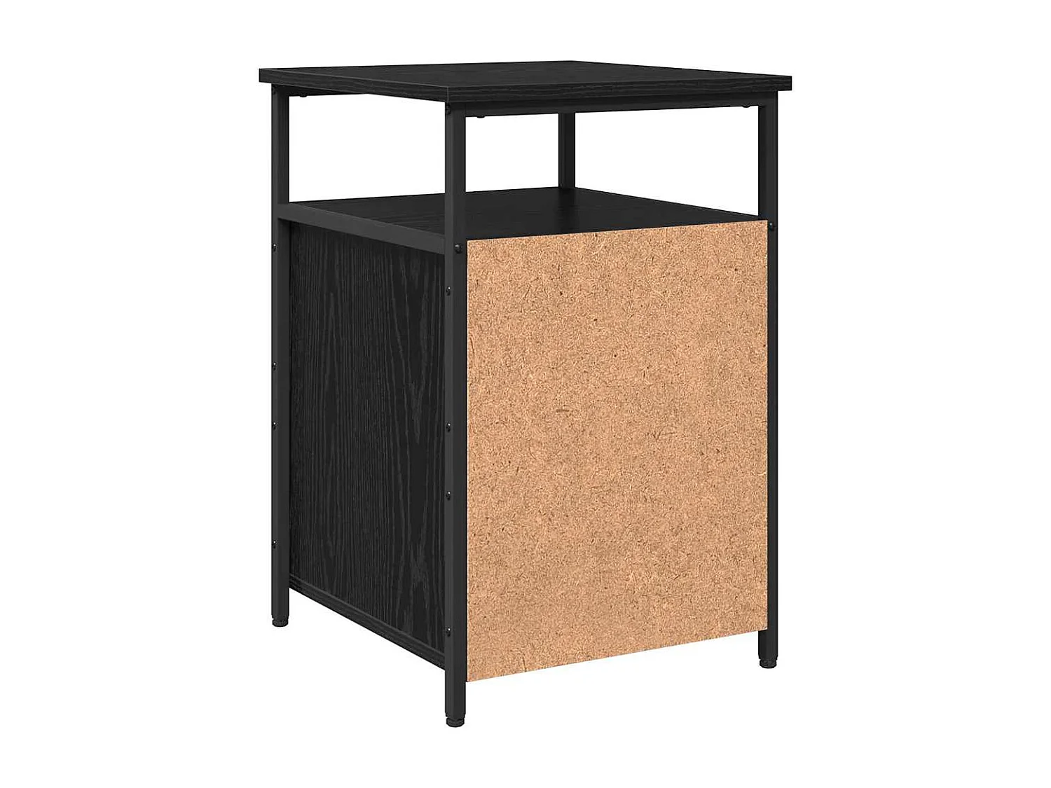 Cabinet de chevet 2 pcs Chêne noir Bois d'ingénierie