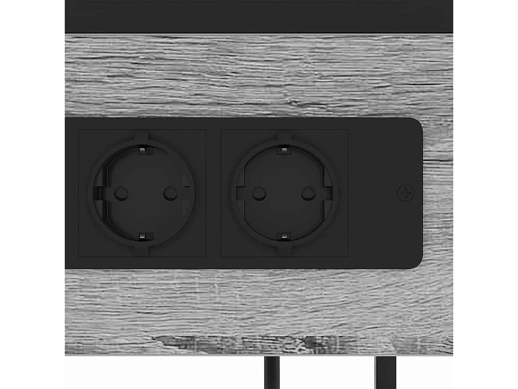 Sonoma Grey Nachtkastje 40 x 27 x 76 cm Bewerkt hout