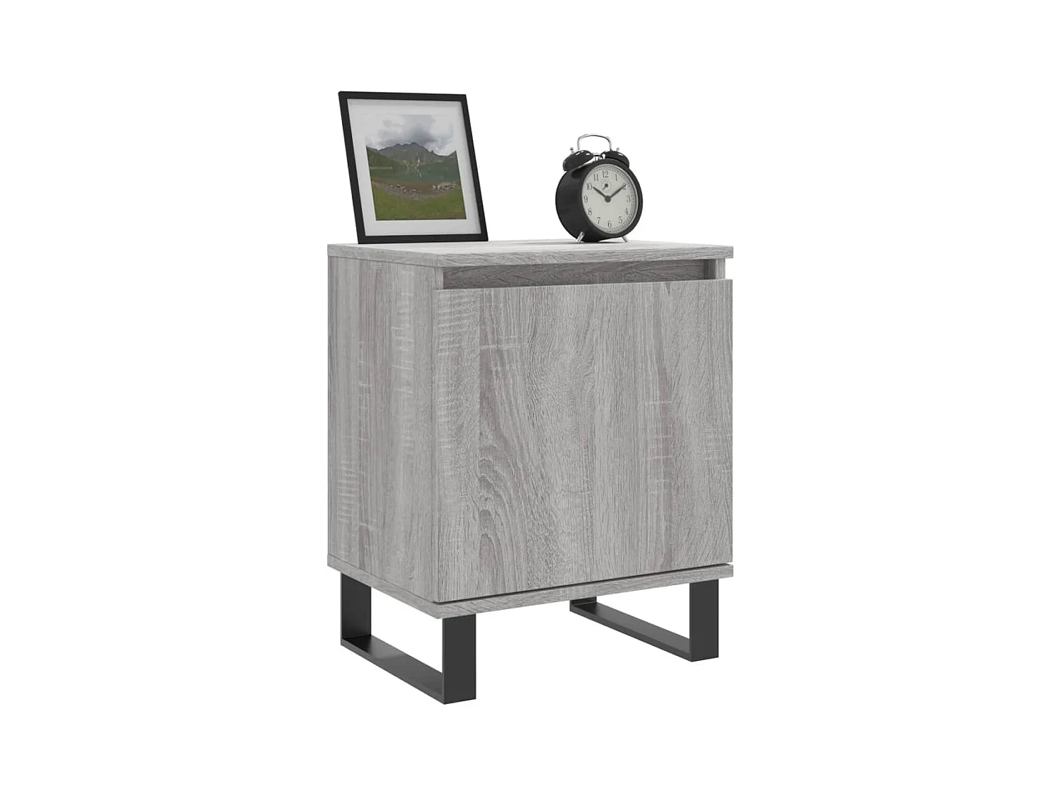 Mesitas de noche 2 piezas gris sonoma 40x30x50cm madera de ingeniería