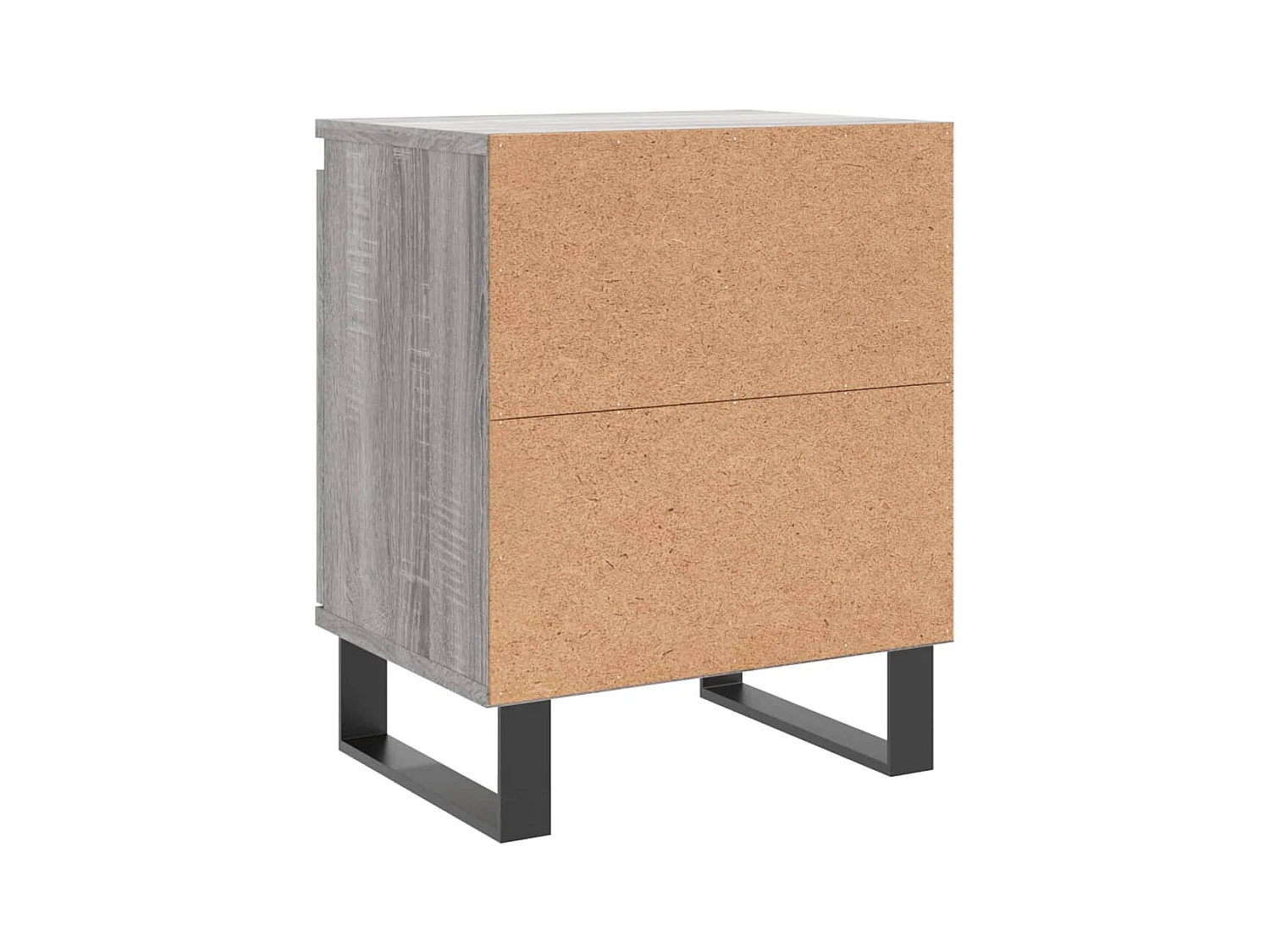 Mesitas de noche 2 piezas gris sonoma 40x30x50cm madera de ingeniería