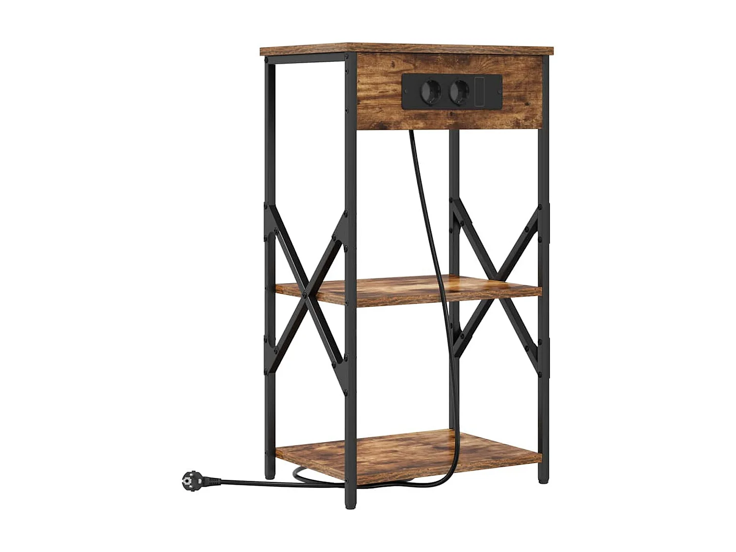 Cabinet de chevet Chêne fumé 41 x 31 x 76 cm Bois d'ingénierie