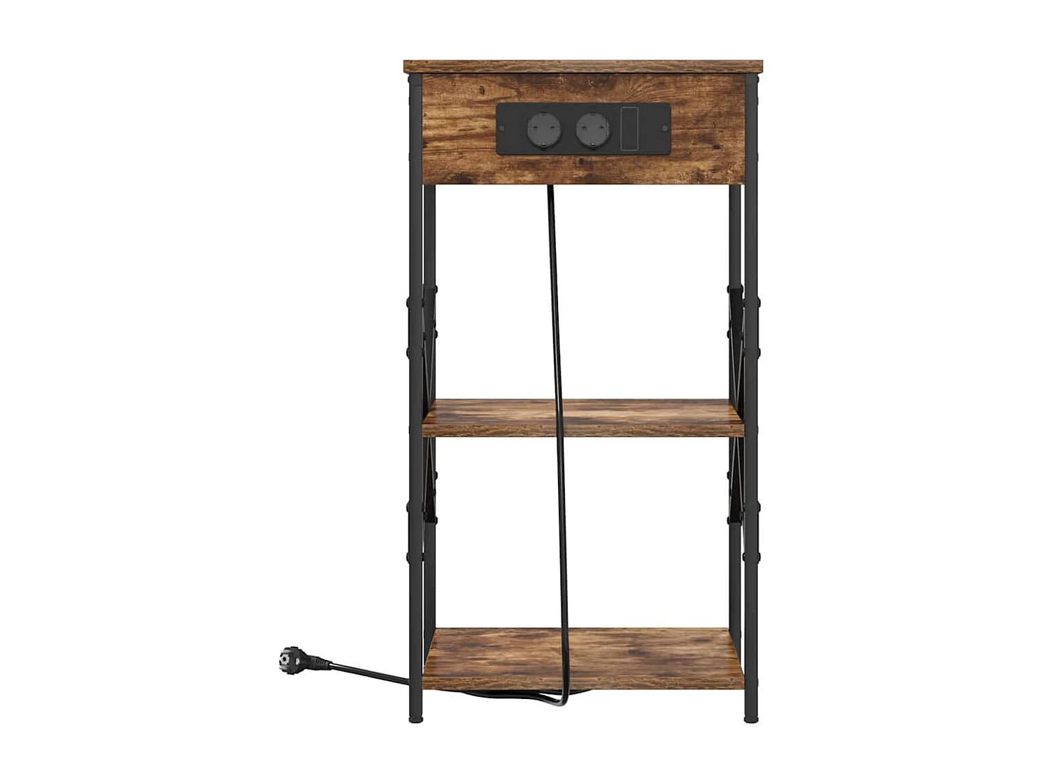 Cabinet de chevet Chêne fumé 41 x 31 x 76 cm Bois d'ingénierie