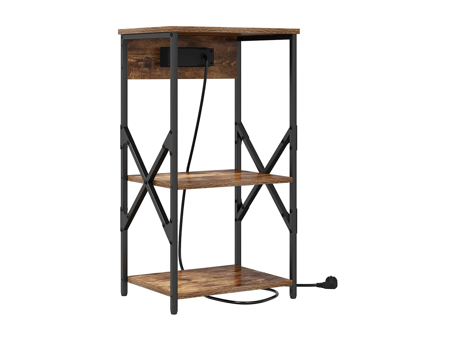 Cabinet de chevet Chêne fumé 41 x 31 x 76 cm Bois d'ingénierie