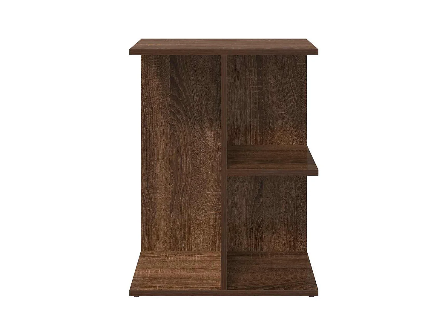 mesitas de noche de madera de ingeniería de roble marrón