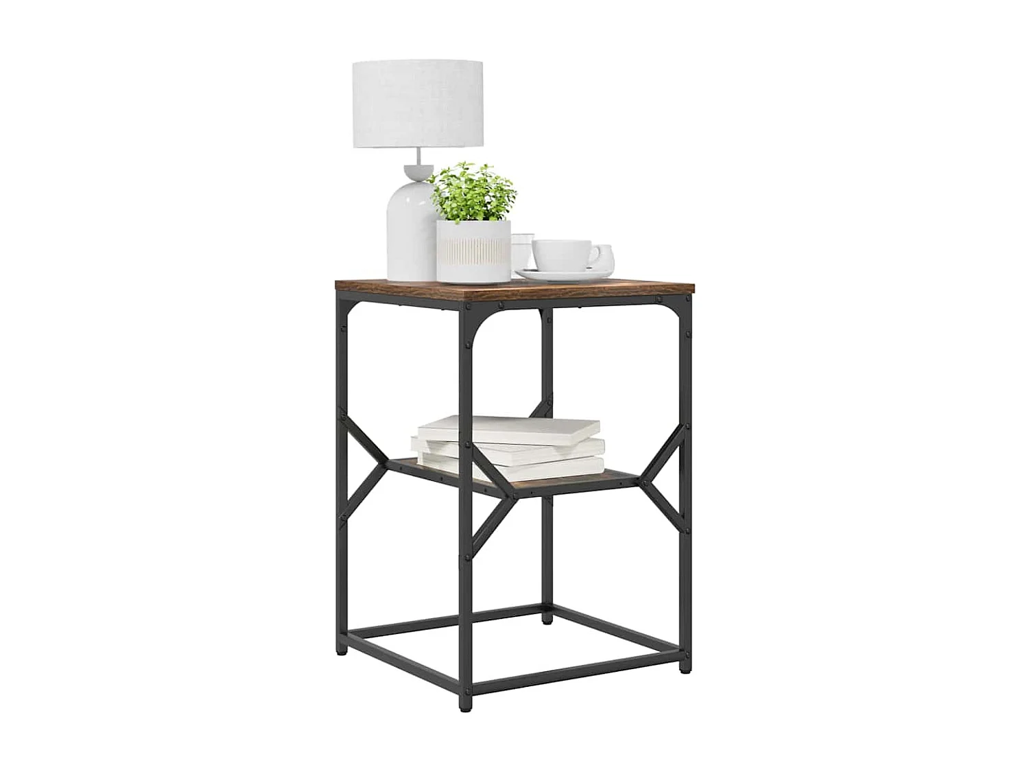 Table d'appoint Chêne fumé 41 x 40 x 60 cm