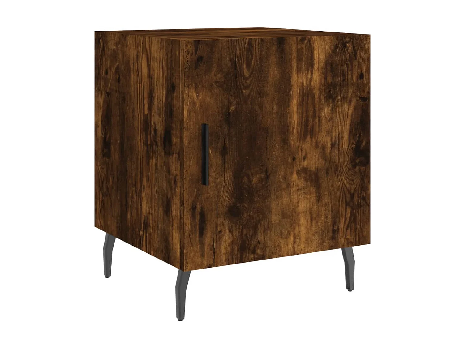 Nachtkastjes 2 stuks gerookt eiken 40x40x50 cm bewerkt hout