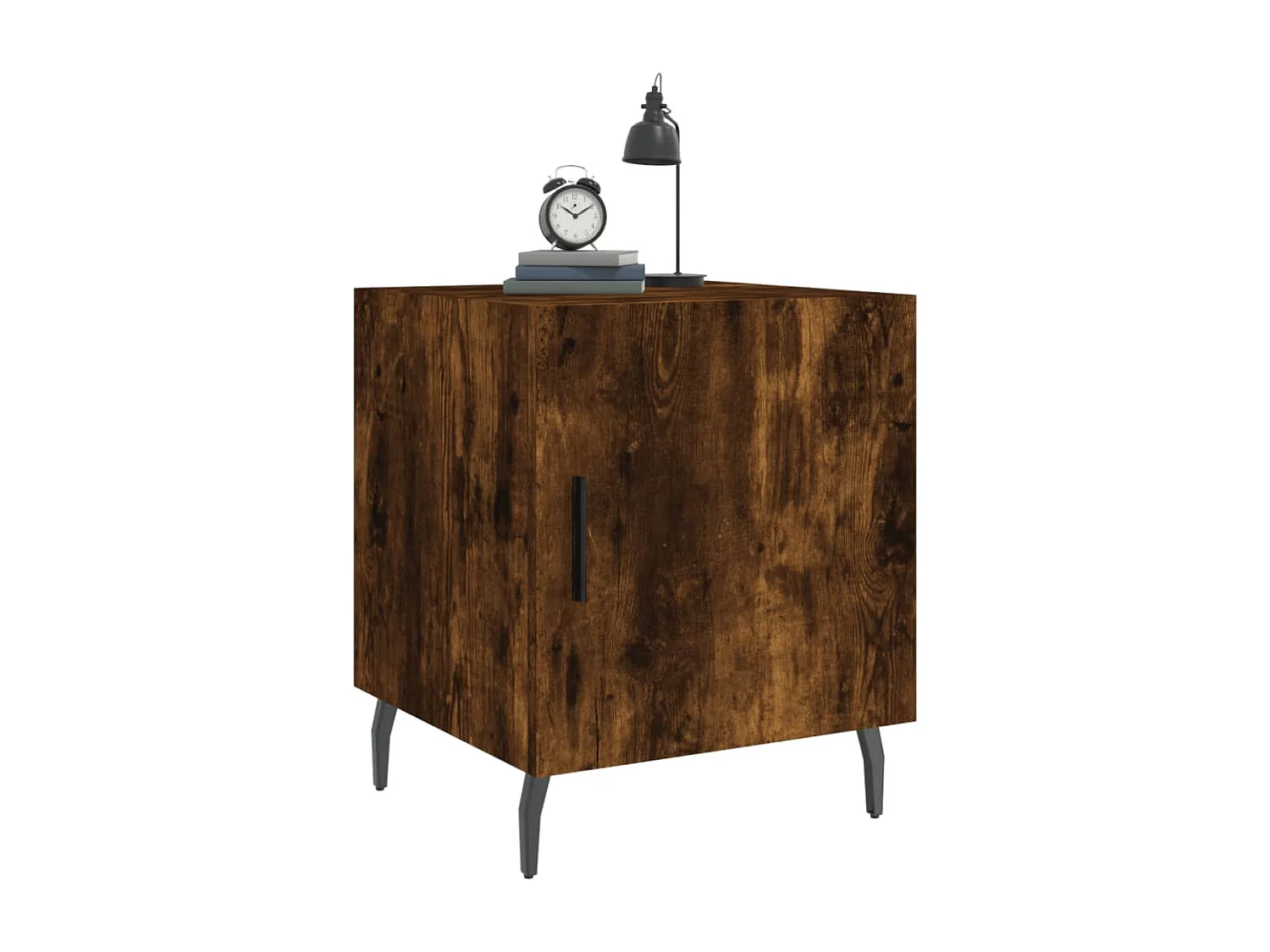 Comodini 2 pezzi rovere affumicato 40x40x50 cm legno ingegnerizzato