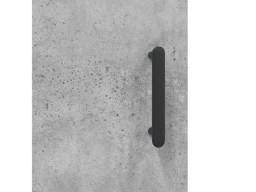 Mesita de noche de madera de ingeniería gris hormigón 40x40x50 cm