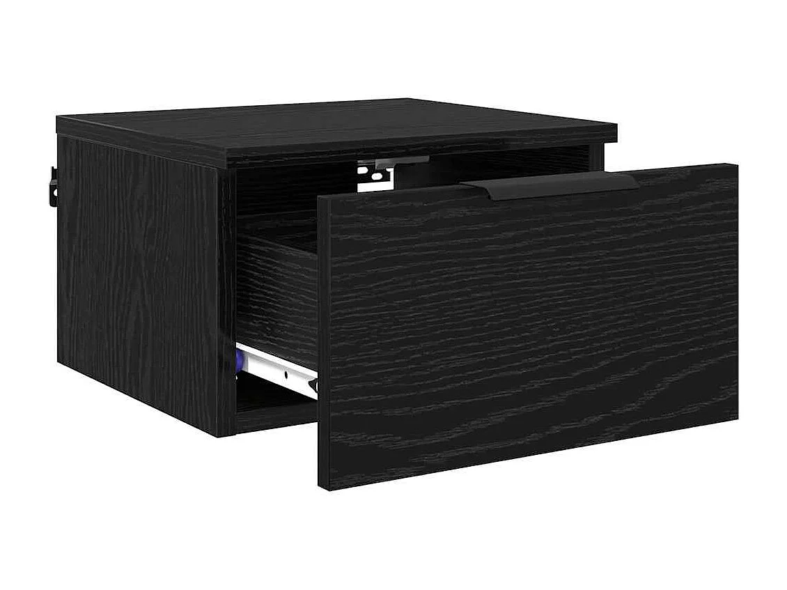 Cabinet de chevet avec tiroir 2 pcs Chêne noir 34 x 30 x 20 cm