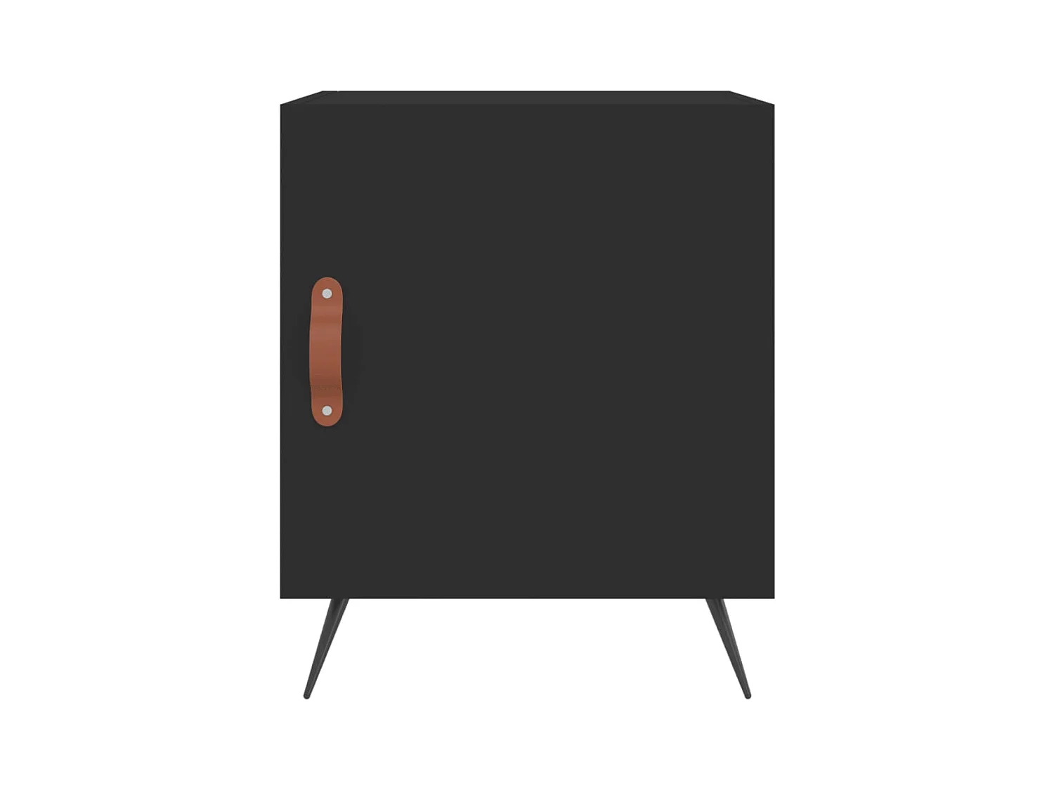 Nachtkastjes 2 stuks zwart 40x40x50 cm bewerkt hout