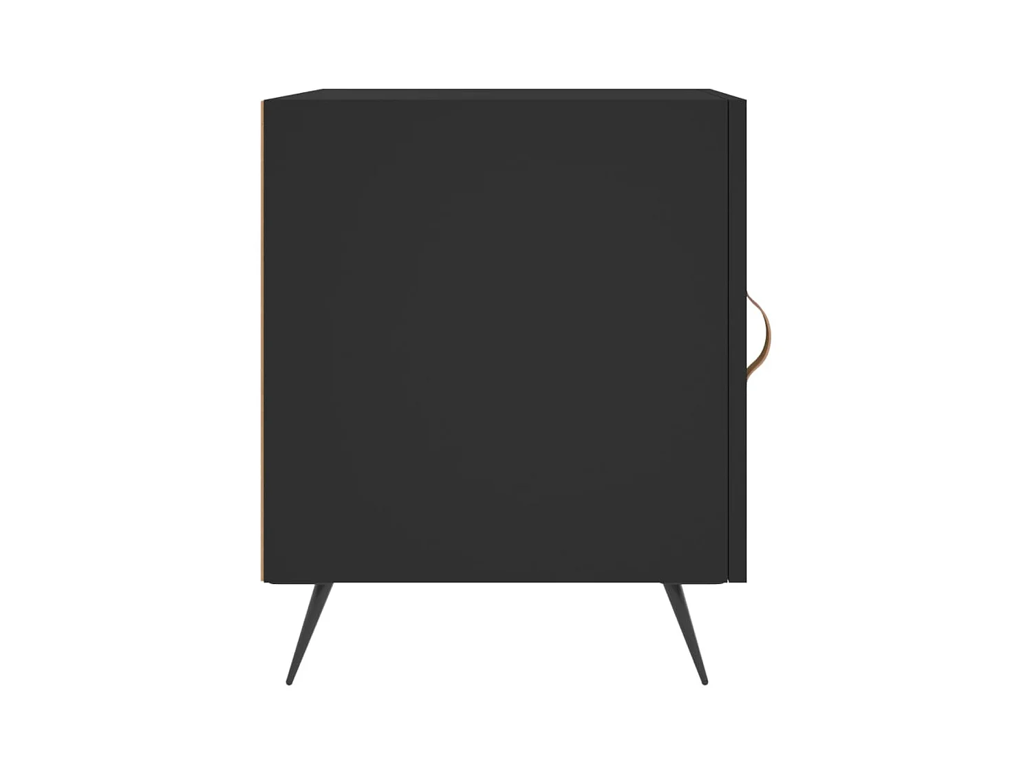 Nachtkastjes 2 stuks zwart 40x40x50 cm bewerkt hout