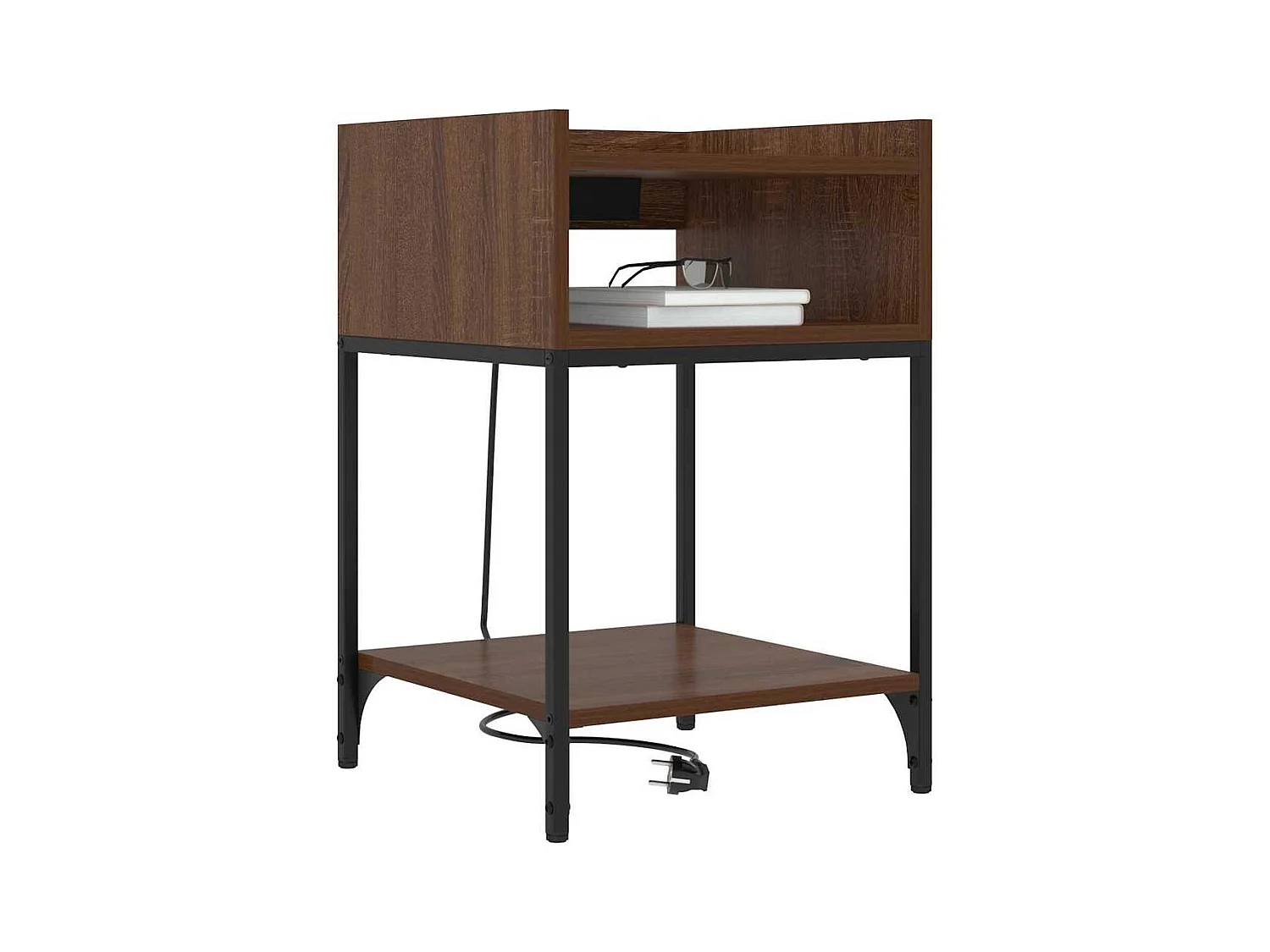 Comodini 2 pz Rovere marrone 40 x 40 x 61 cm