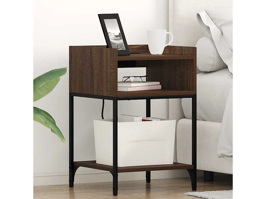 Armoires de chevet 2 pcs Chêne marron 40 x 40 x 61 cm