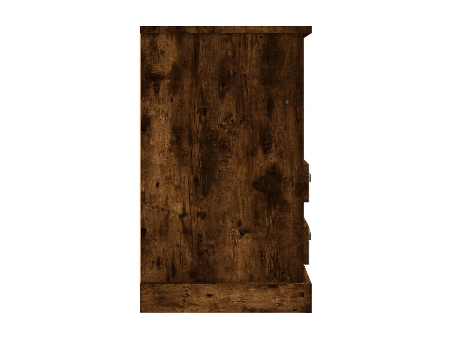 Table de chevet chêne fumé 43x36x60 cm