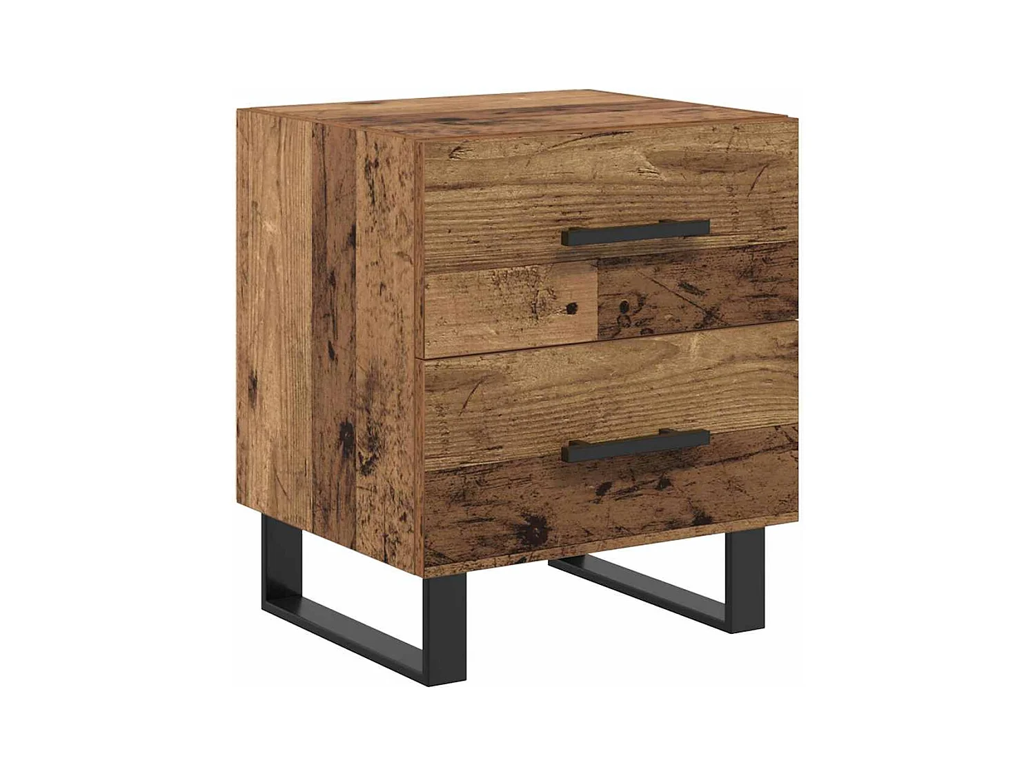 Cabinet de chevet avec tiroir Bois ancien 40 x 35 x 47.5 cm