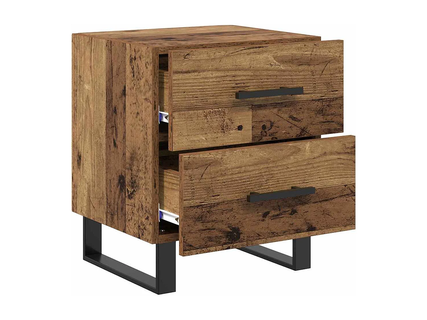 Cabinet de chevet avec tiroir Bois ancien 40 x 35 x 47.5 cm