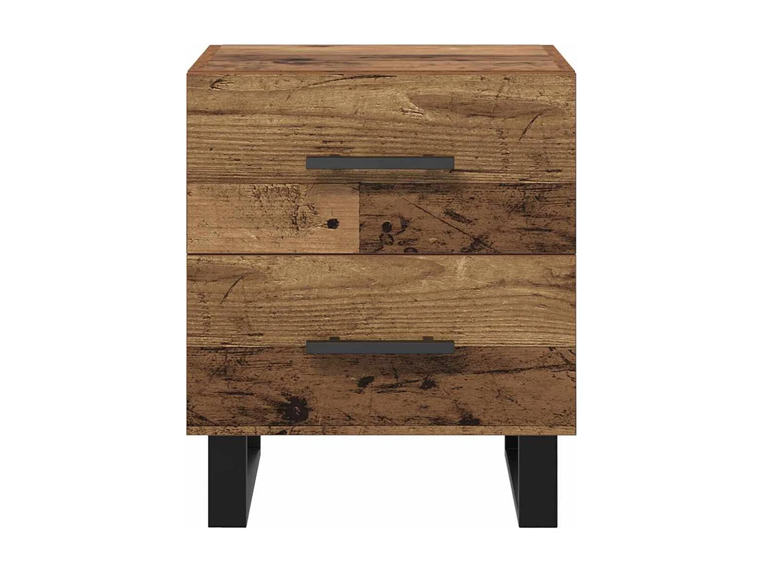 Cabinet de chevet avec tiroir Bois ancien 40 x 35 x 47.5 cm