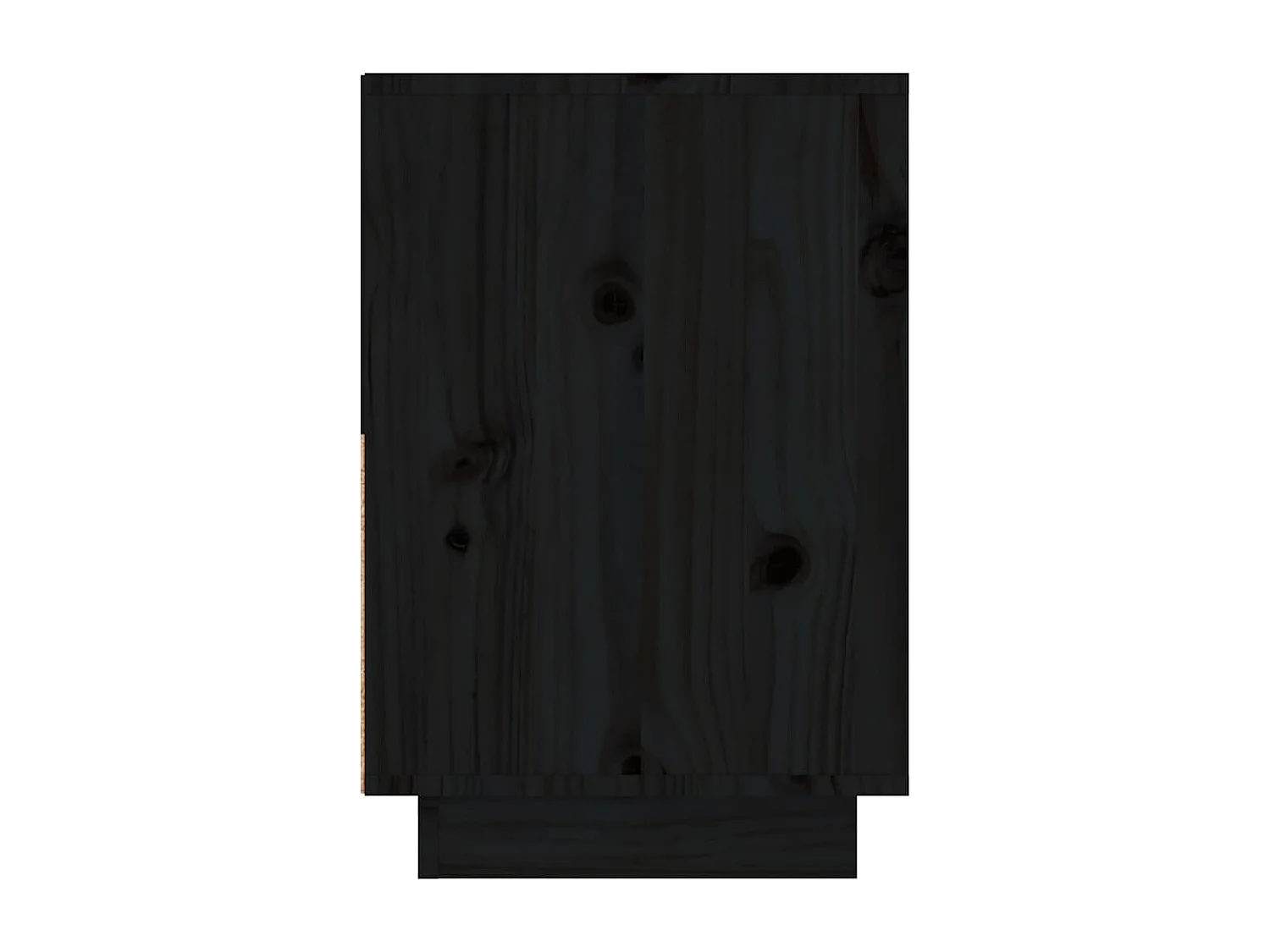 Comodini 2 pz Nero 60x34x51 cm Legno massello di pino
