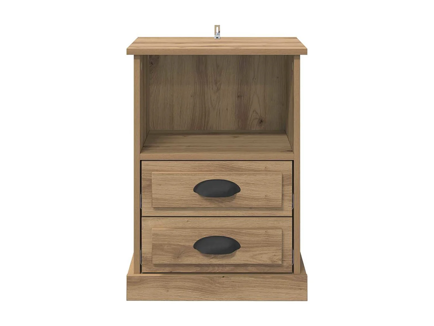 Cabinet de chevet avec tiroir chêne artisanal 43 x 36 x 60 cm