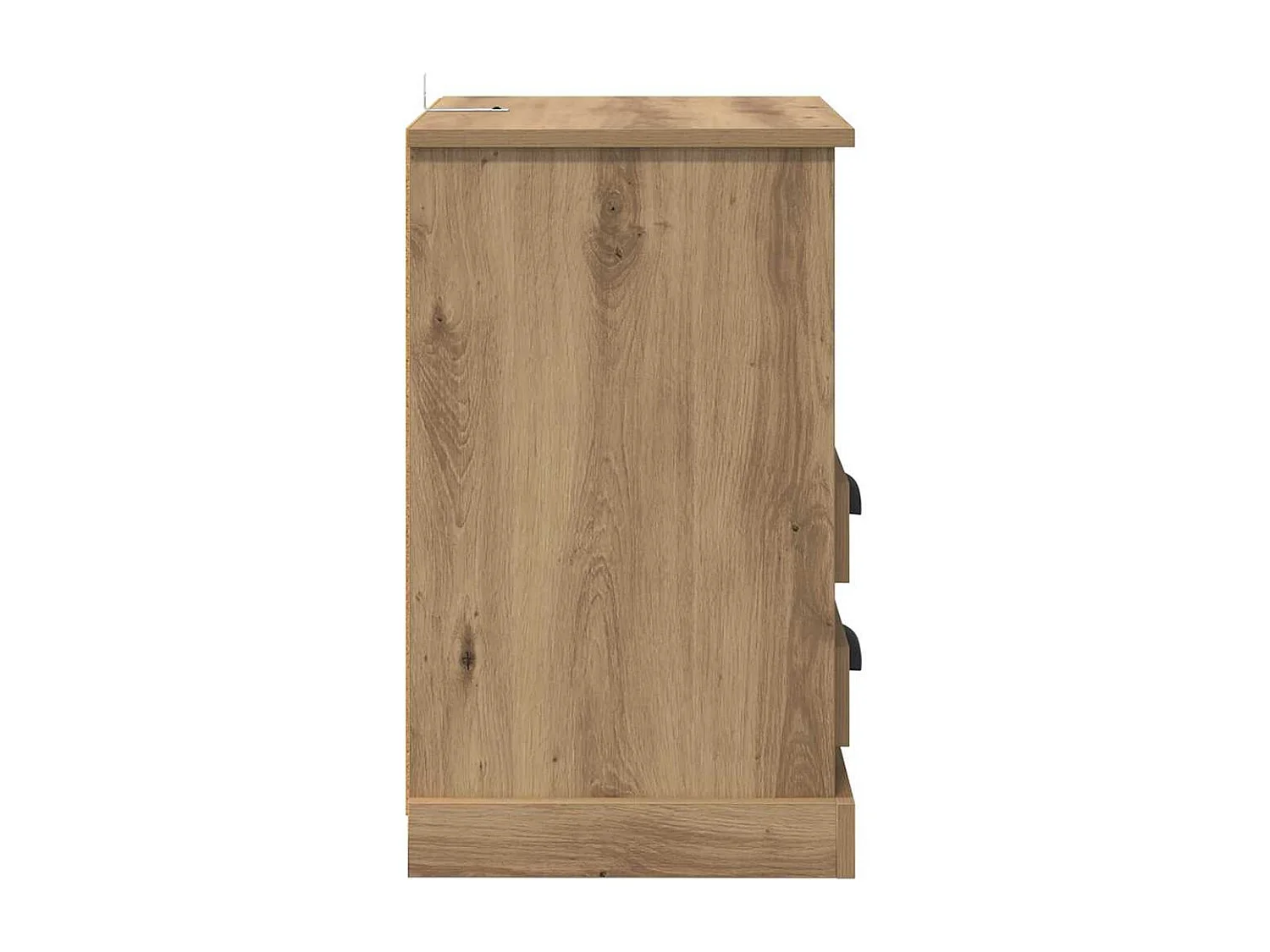 Cabinet de chevet avec tiroir chêne artisanal 43 x 36 x 60 cm