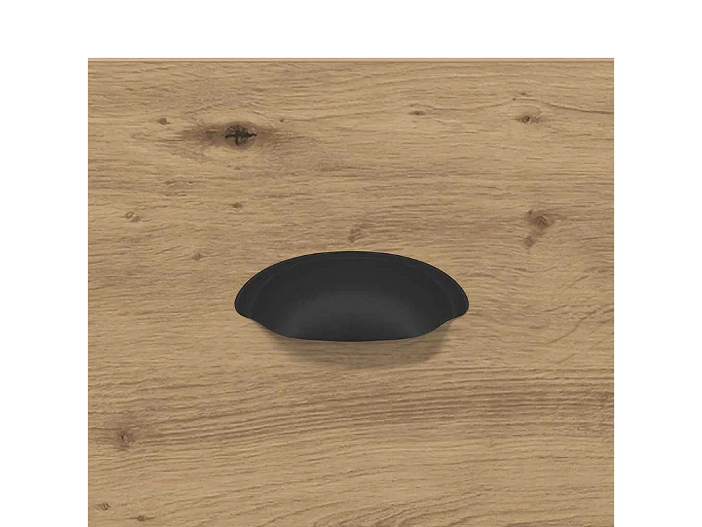 Cabinet de chevet avec tiroir chêne artisanal 43 x 36 x 60 cm