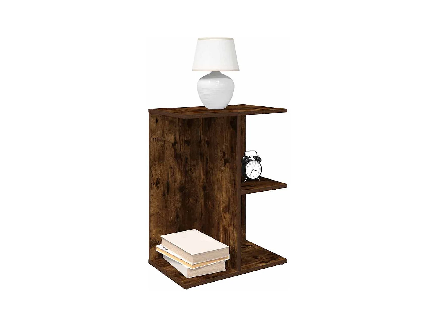 mesitas de noche de roble ahumado, 46,5 x 29 x 61 cm, madera de ingeniería