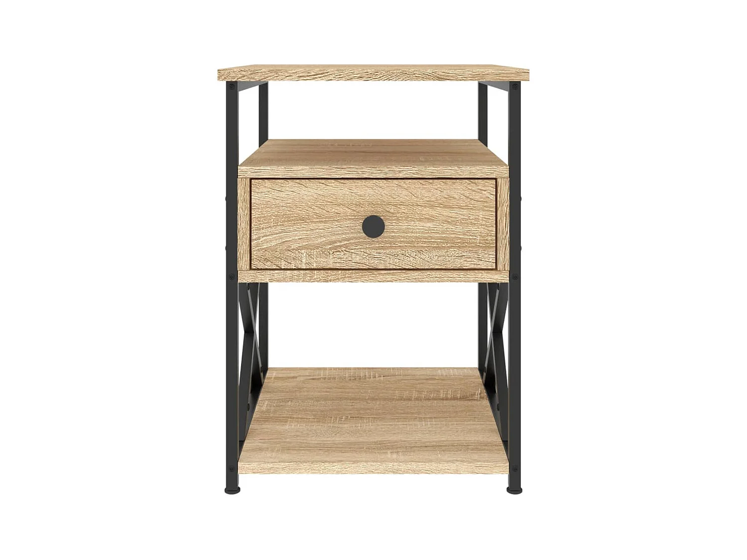 Comodino in rovere Sonoma 40x42x55 cm in legno ingegnerizzato