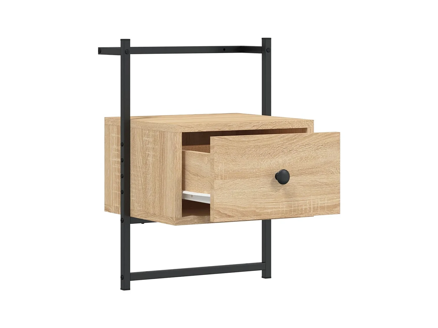 Comodino da parete in rovere Sonoma 35x30x51 cm