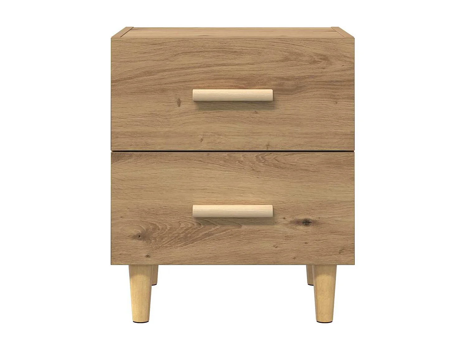 Mobile letto 2 pezzi, rovere lavorato a mano, 40 x 35 x 47,5 cm