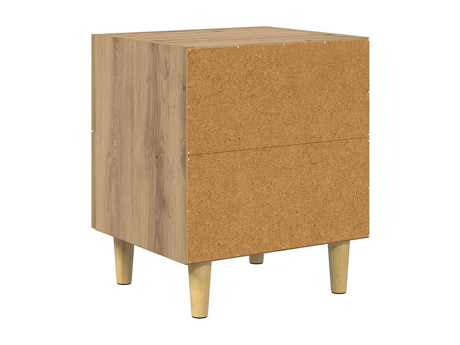 Mobile letto 2 pezzi, rovere lavorato a mano, 40 x 35 x 47,5 cm