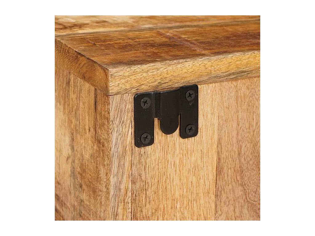 Comodino Marrone 35 x 33 x 48 cm Legno massello di mango