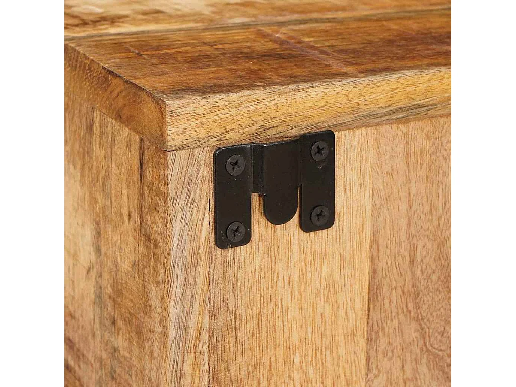 Table de chevet Marron 35 x 33 x 48 cm Bois de mangue massif