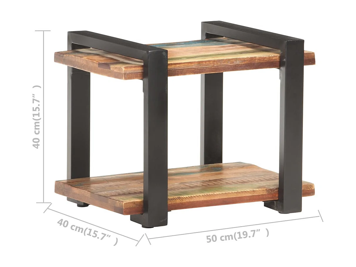 Comodino 50x40x40 cm Legno massello di recupero