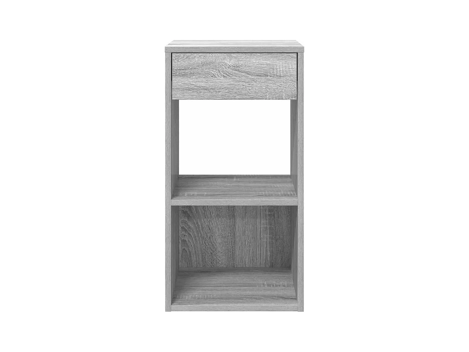 Comodini con cassetto 2 pz grigio sonoma 35x34x66,5 cm