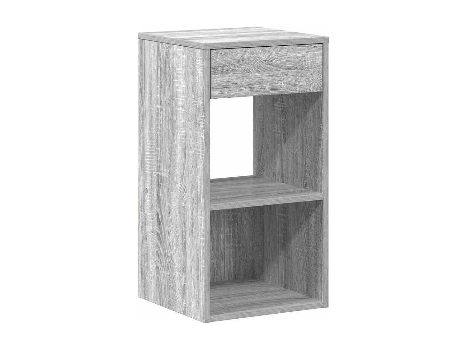 Tables de chevet avec tiroir 2 pcs sonoma gris 35x34x66,5 cm