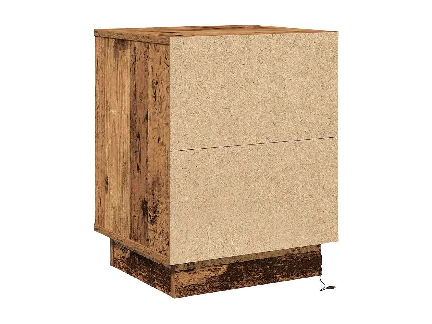 Cabinet de chevet avec 2 pcs Bois Ancien 39 x 34.5 x 50 cm