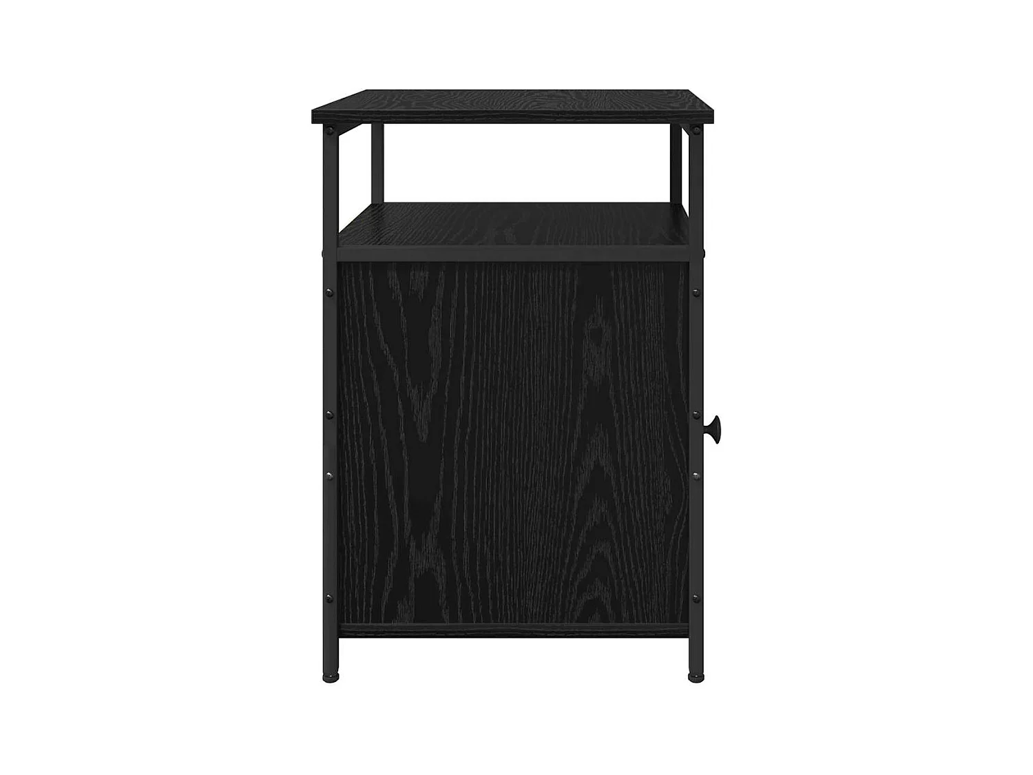 Cabinet de chevet Chêne noir Bois d'ingénierie